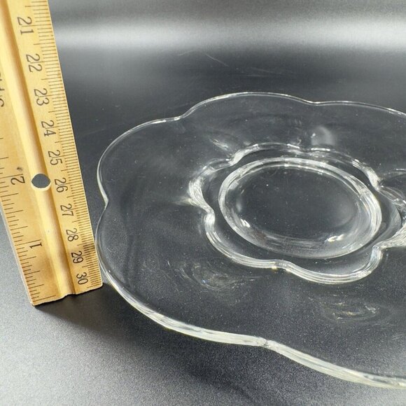 Vintage Duncan Miller Canterbury Pattern Elegant Glass Clear Dish Plate Set 3 - Picture 3 of 8